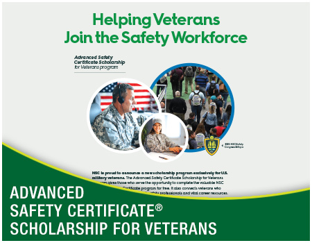 Advanced Safety Certificate<sup>®</sup><br>Scholarship<br>for Veterans